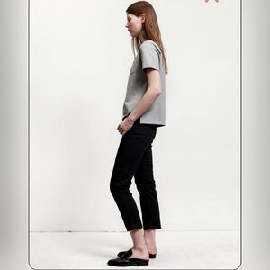 Acne Studios Acne Row Black Velvet Women's Jeans Size 28 Made in Italy